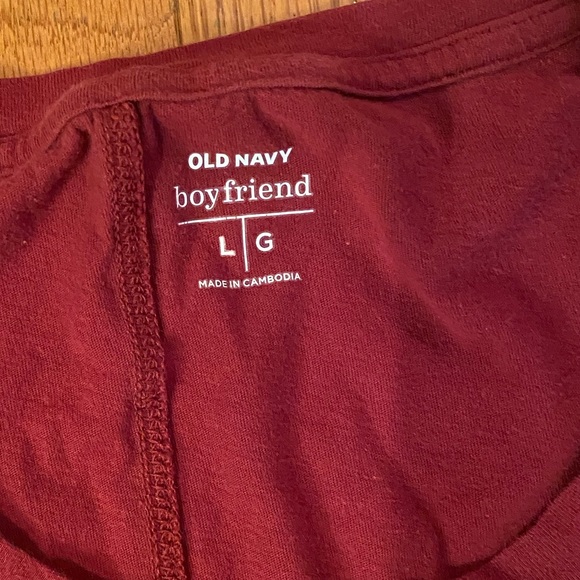OLD navy OVERSIZED BOYFRIEND TOP - Picture 2 of 3